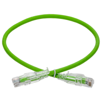 Патч-корды RJ45-RJ45 кат.6А UTP GREEN