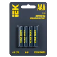 IEK Аккумулятор GREEN Ni-MH AAA 1100мАч (4шт/блистер) (AAK-NIMH-03-1100-L04)
