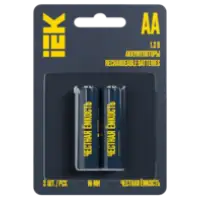 IEK Аккумулятор GREEN Ni-MH AA 2700мАч (2шт/блистер) (AAK-NIMH-06-2700-L02)