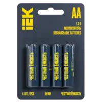 IEK Аккумулятор GREEN Ni-MH AA 2700мАч (4шт/блистер) (AAK-NIMH-06-2700-L04)