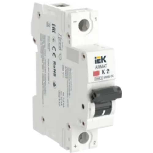 IEK ARMAT Автоматический выключатель M06N-DC 1P K 2А (AR-M06N-1-K002DC)
