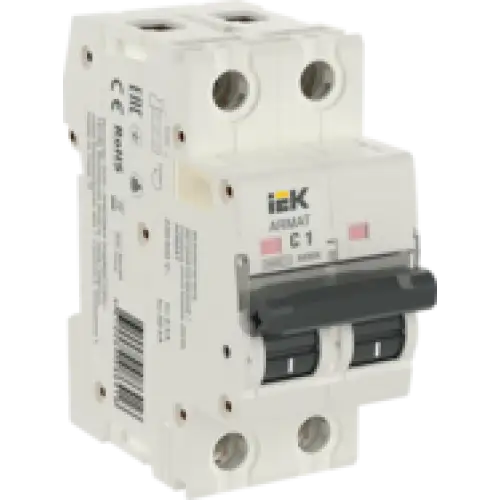 IEK ARMAT Автоматический выключатель M06N 2P C 1А (AR-M06N-2-C001)