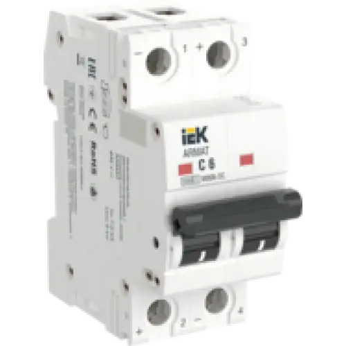 IEK ARMAT Автоматический выключатель M06N-DC 2P C 6А (AR-M06N-2-C006DC)