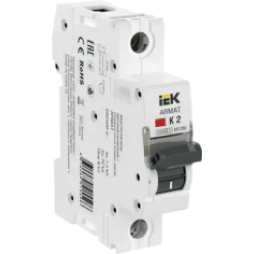 IEK ARMAT Автоматический выключатель M10N 1P K 2А (AR-M10N-1-K002)