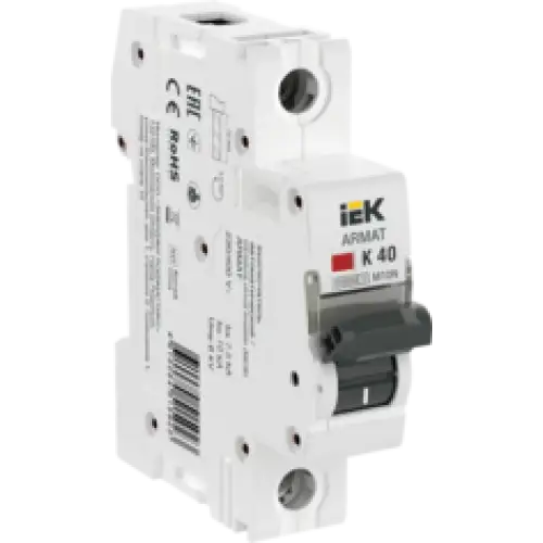 IEK ARMAT Автоматический выключатель M10N 1P K 40А (AR-M10N-1-K040)