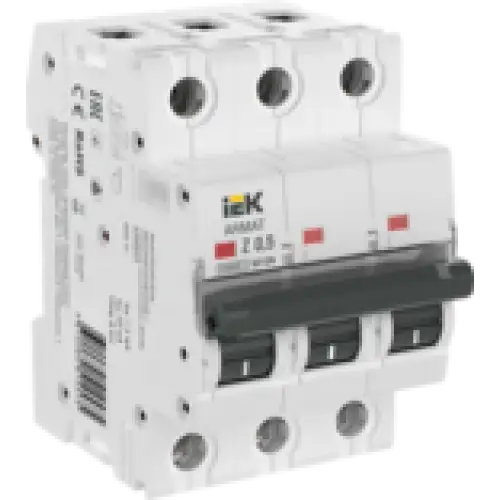 IEK ARMAT Автоматический выключатель M10N 3P Z 0,5А (AR-M10N-3-Z0D5)