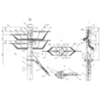 IEK Опора Кд161 деревянная концевая двухцепная (ASIP-DER-OPR-302-00-53)