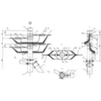 IEK Опора Ад16 деревянная анкерная концевая двухцепная (ASIP-DER-OPR-422-00-56)