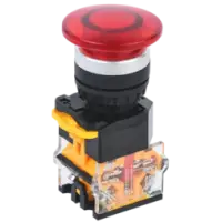 IEK Кнопка D8-11M Грибок d=22мм 1з+1р красная (BBG30-11M-3-22-K04)