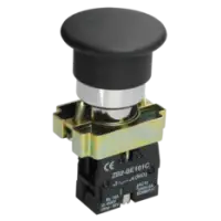 IEK Кнопка управления LAY5-BC21 Грибок 1з черная (BBG70-BC-K02)