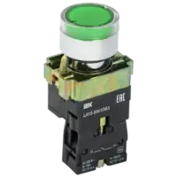 IEK Кнопка управления LAY5-BW3361 с подсветкой зеленый 1з (BBT50-BW-K06)