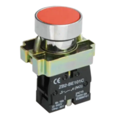 IEK Кнопка управления LAY5-BA41 без подсветки красная 1з (BBT60-BA-K04)