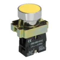 IEK Кнопка управления LAY5-BA51 без подсветки желтая 1з (BBT60-BA-K05)