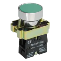 IEK Кнопка управления LAY5-BA31 без подсветки зеленая 1з (BBT60-BA-K06)