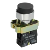 IEK Кнопка управления LAY5-BL21 без подсветки черная 1з (BBT70-BL-K02)