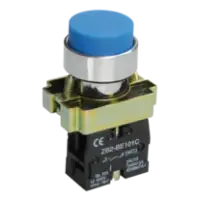 IEK Кнопка управления LAY5-BL61 без подсветки синяя 1з (BBT70-BL-K07)