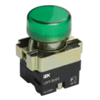 IEK Индикатор LAY5-BU63 d=22мм зеленый (BLS50-BU-K06)