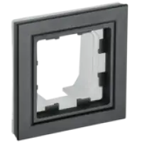 IEK BRITE Рамка 1-местная IP44 РУ-1-БрЧ-44 черный (BR-M12-44-K02)