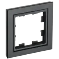 IEK BRITE Рамка 1-местная РУ-1-БрЧ черный (BR-M12-K02)