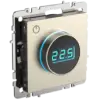 IEK BRITE Термостат электронный с индикацией ТС10-1-БрШ шампань (BR-RT11-K37)
