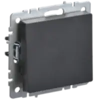 IEK BRITE Выключатель 1-клавишный перекрестный 10А ВС10-1-3-БрЧ черный (BR-V13-0-10-K02)