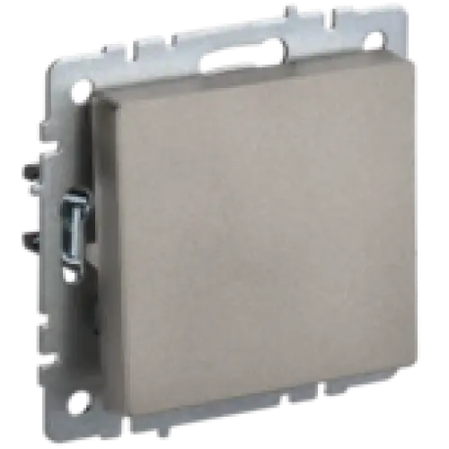 IEK BRITE Выключатель 1-клавишный перекрестный 10А ВС10-1-3-БрШ шампань (BR-V13-0-10-K37)
