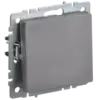 IEK BRITE Выключатель 1-клавишный перекрестный 10А ВС10-1-3-БрС сталь (BR-V13-0-10-K46)