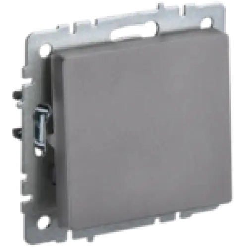 IEK BRITE Выключатель 1-клавишный перекрестный 10А ВС10-1-3-БрС сталь (BR-V13-0-10-K46)