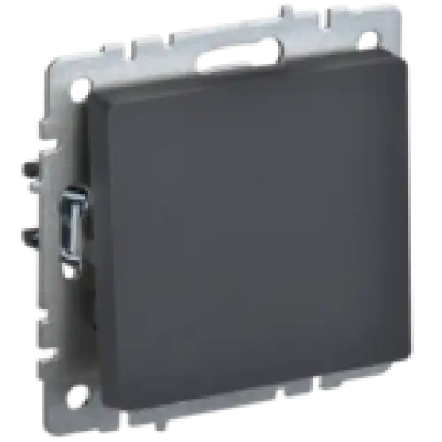 IEK BRITE Выключатель 1-клавишный самовозвратный 10А ВС10-1-4-БрГ графит (BR-V14-0-10-K53)