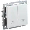 IEK BRITE Выключатель жалюзи 10А ВС10-1-5-БрЖ жемчуг (BR-V15-0-10-K36)