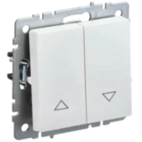 IEK BRITE Выключатель жалюзи 10А ВС10-1-5-БрЖ жемчуг (BR-V15-0-10-K36)