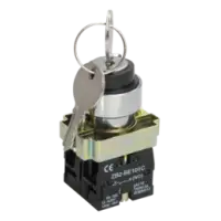 IEK Переключатель LAY5-BG45 на 2 положения с ключом без фиксации (BSW80-BG-2-K02)