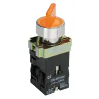 IEK Переключатель LAY5-BK2565 на 2 положения желтый (BSW90-BK-2-K05)