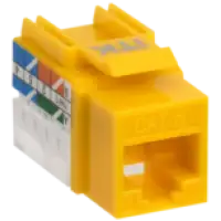 IEK ITK Модуль Keystone Jack кат.6 UTP 110 IDC 90град жёлтый (CS1-1C06U-11-05)
