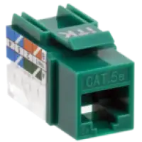 IEK ITK Модуль Keystone Jack кат.5E UTP 110 IDC 90град зелёный (CS1-1C5EU-11-02)