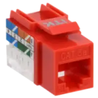IEK ITK Модуль Keystone Jack кат.5E UTP 110 IDC 90град красный (CS1-1C5EU-11-04)