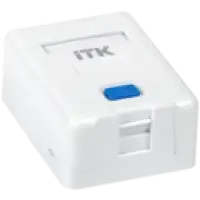 IEK ITK Корпус настенной розетки для установки одного модуля Keystone Jack белый (CS2-012)