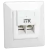 IEK ITK Внутренняя информационная розетка RJ45 кат.5E UTP 2 порта (CS2-1C5EU-2-1)