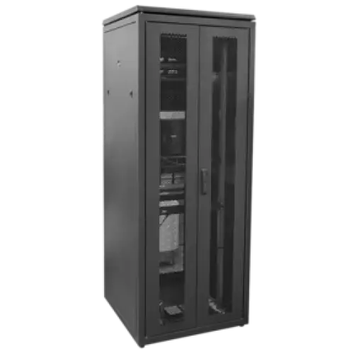 IEK ITK LINEA N Шкаф 48U 800х1100мм дв. перф. расп. чер. (IND-LN05-48U81-P2P-RTC)
