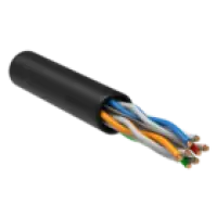 IEK ITK Витая пара U/UTP кат.6 4х2х23AWG solid LDPE черный (305м) (LC3-C604-139)