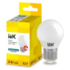 IEK Лампа светодиодная ALFA G45 шар 8Вт 230В 4000К E27 (LLA-G45-8-230-40-E27)