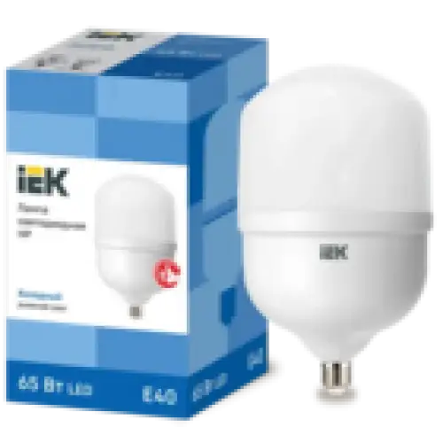 IEK Лампа светодиодная HP 65Вт 230В 6500К E40 (LLE-HP-65-230-65-E40)