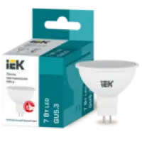 IEK Лампа светодиодная MR16 софит 7Вт 230В 4000К GU5.3 (LLE-MR16-7-230-40-GU5)