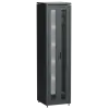 IEK ITK LINEA N Шкаф сетевой 19 47U 600х600мм двери передняя двустворчатая перфорированная задняя перфорированная черный (LN05-47U66-2PP)