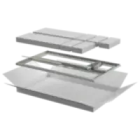 IEK ITK Дверь перфорированная двустворчатая для шкафа LINEA N 18U 600мм серая (LN35-18U6X-D2P)