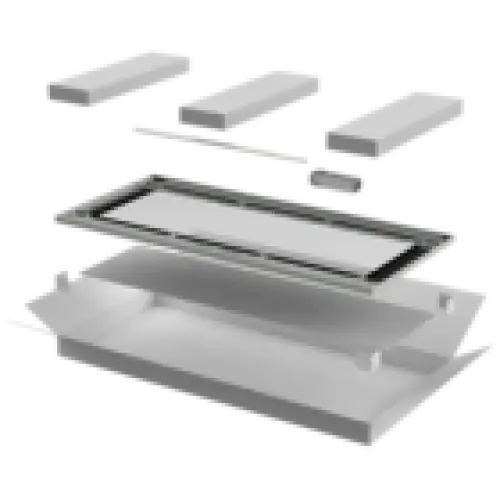 IEK ITK LINEA N Дверь стеклянная 800мм для шкафа 24U серая (LN35-24U8X-DR)