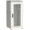 IEK ITK LINEA N Шкаф сетевой 19 28U 600х600мм перфорированная передняя дверь серый (LN35-28U66-P)