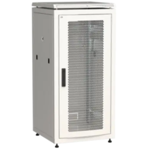 IEK ITK LINEA N Шкаф сетевой 19 28U 600х600мм перфорированная передняя дверь серый (LN35-28U66-P)