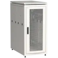 IEK ITK LINEA N Шкаф напольный сетевой 19 28U 800х1000мм перфорированная передняя дверь задняя перфорированная серый (LN35-28U81-PP)