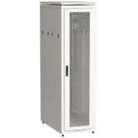 IEK ITK LINEA N Шкаф напольный сетевой 19 33U 800х1000мм перфорированная передняя дверь задняя перфорированная серый (LN35-33U81-PP)